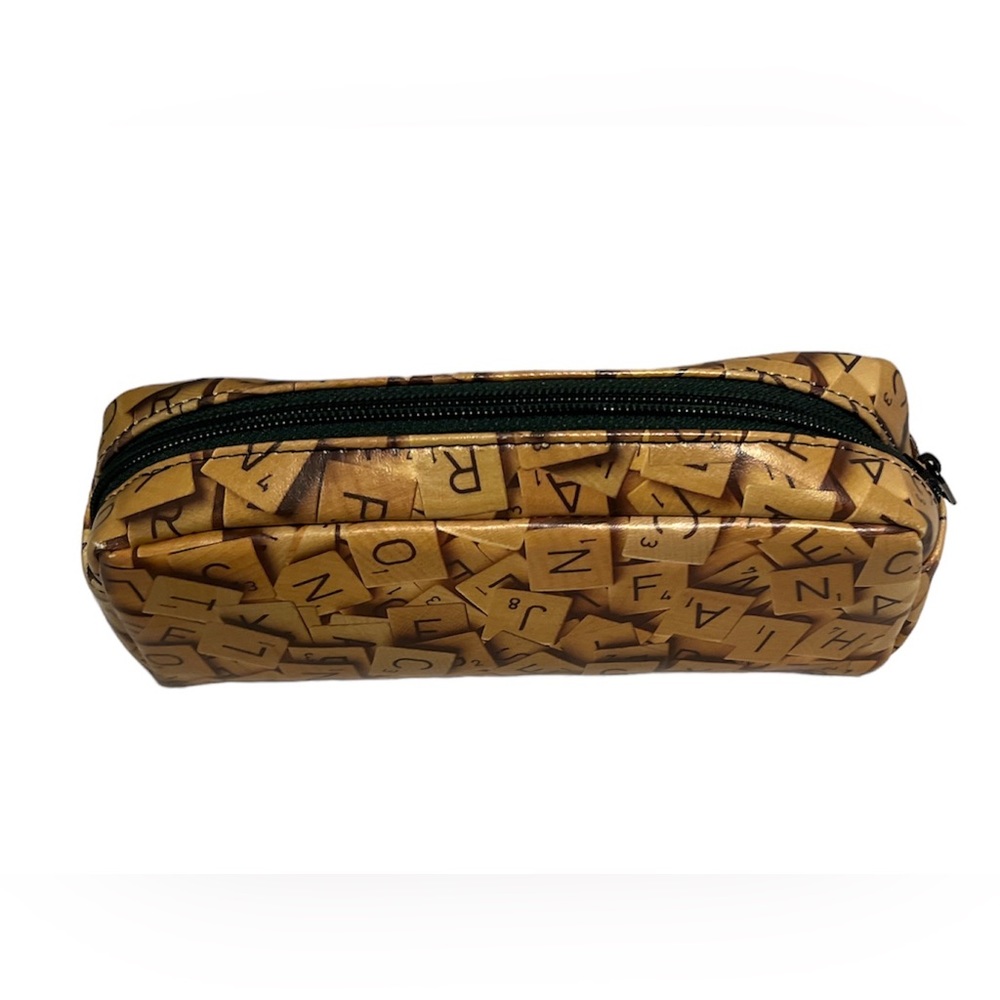 Scrabble Tile Makeup Bag Cosmetic Pouch